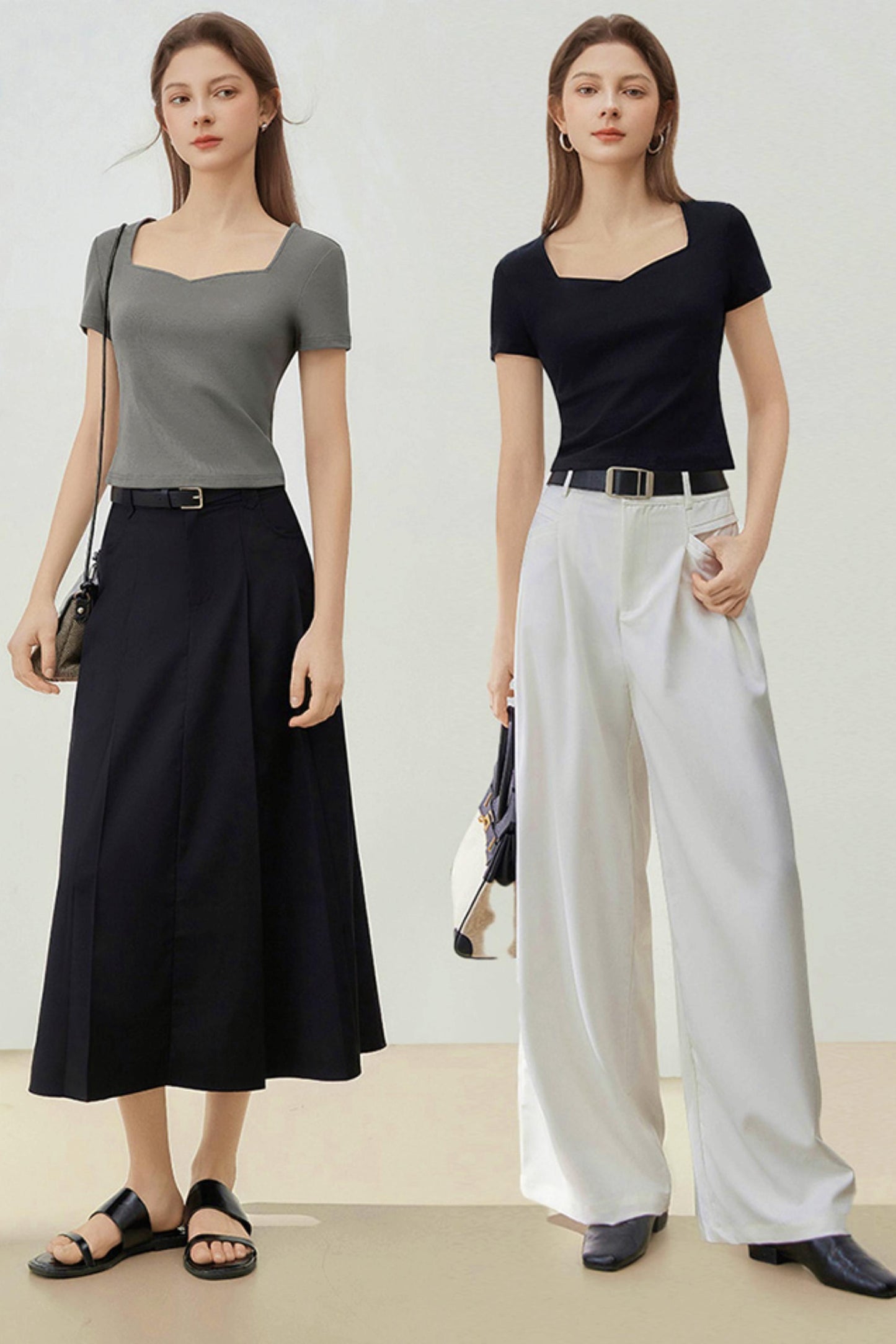 Retro Square Neck Tee