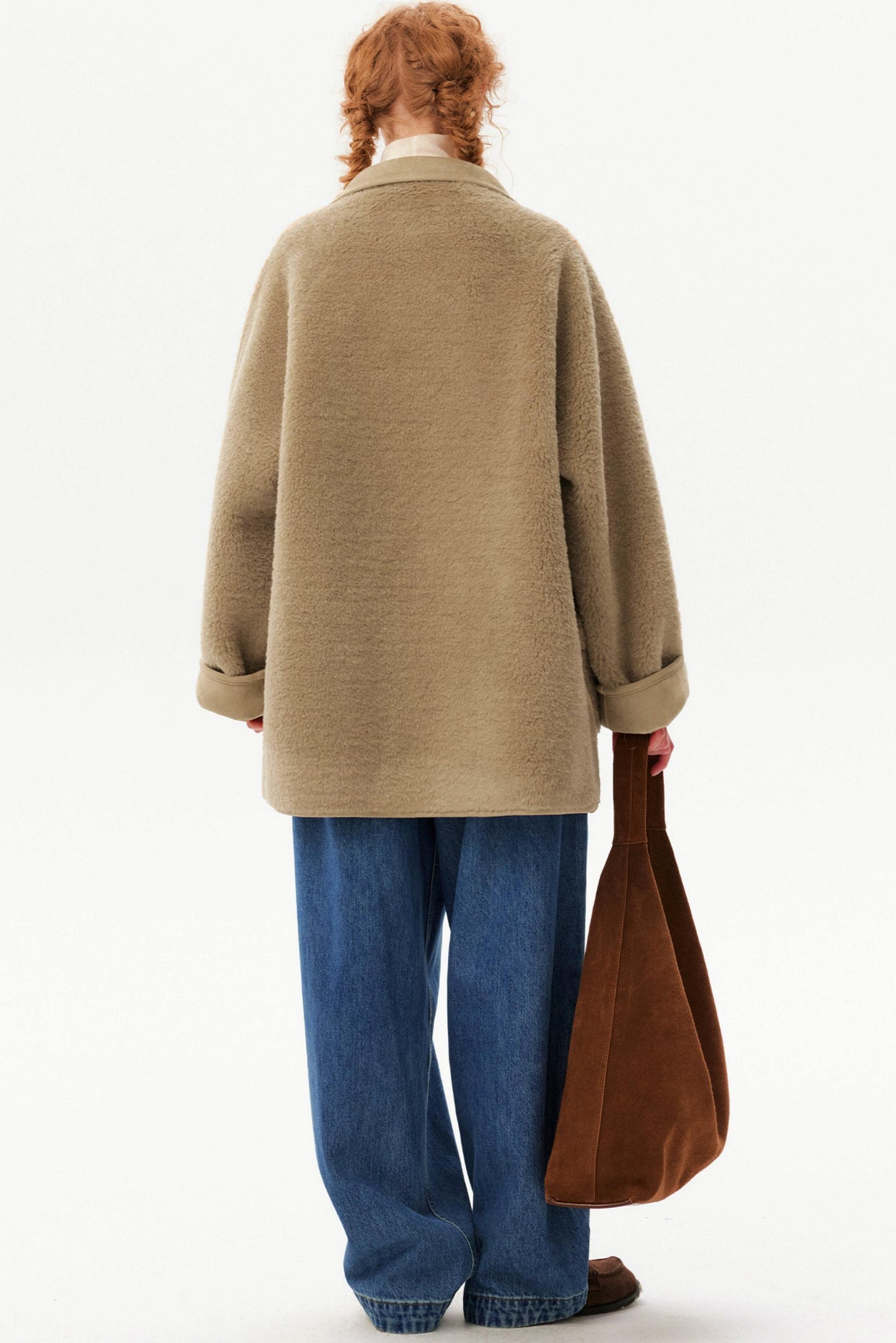 Retro Suede Lamb Wool Coat