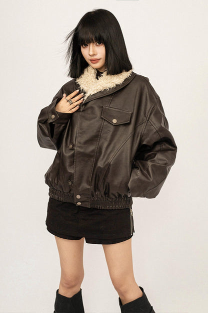 Retro Lambswool Patchwork Jacket