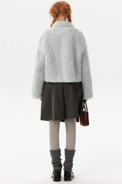 Lamb Wool Toggle Coat