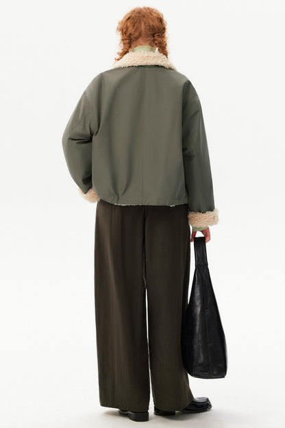 Retro Lamb Wool Winter Coat