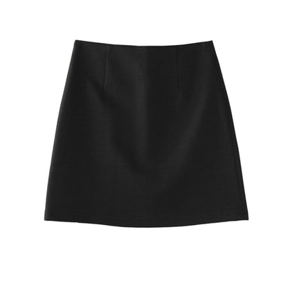 Versatile A-Line Wool Short Skirt