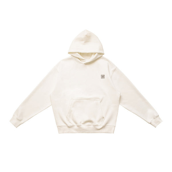 두꺼운 플리스 후드 스웨트셔츠 & 치마 세트 