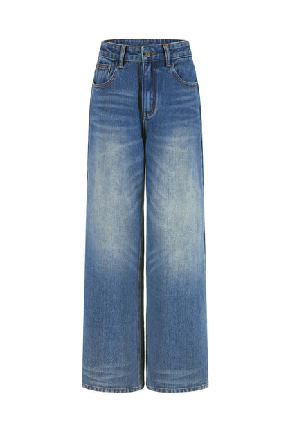 Vintage Washed Denim Jeans