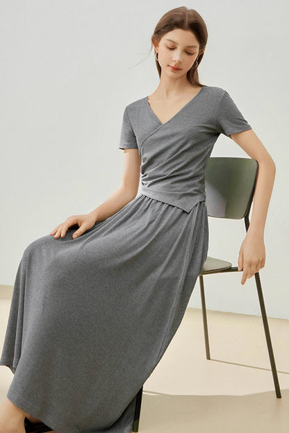 Summer Irregular Two-Piece Dress Set