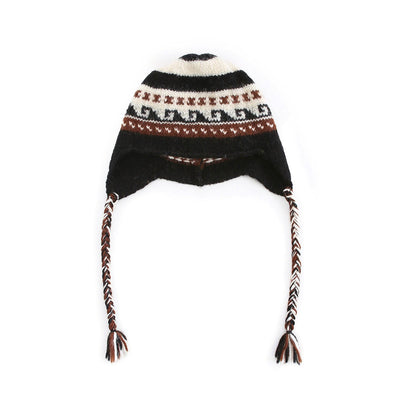 Fair Isle Wool Earflap Beanie