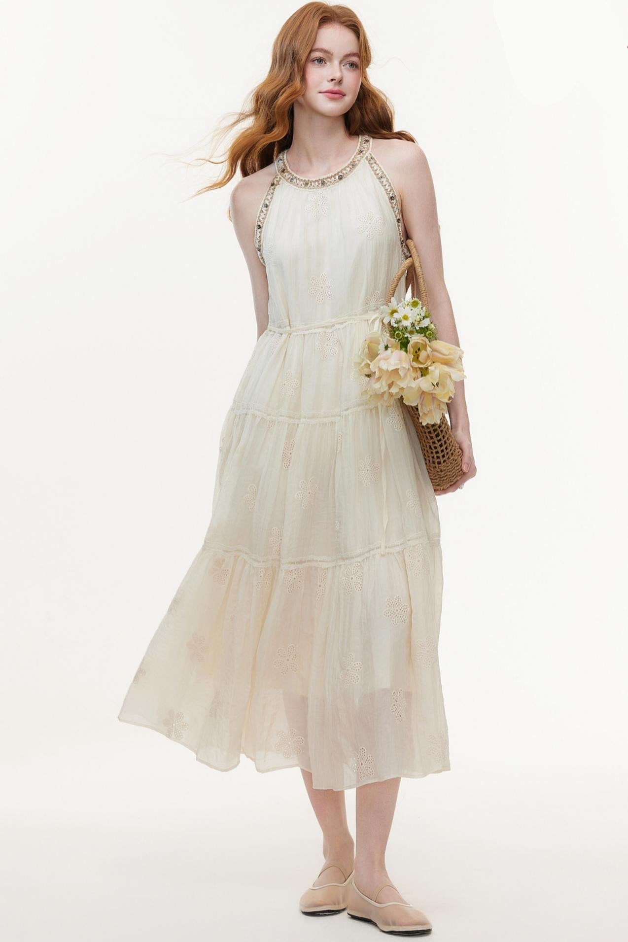 Summer Jasmine Rice Swing Dress