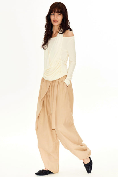 Off-Shoulder Versatile Halter Top