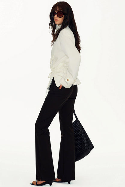 Acetat-Mischung Slimming Jacke