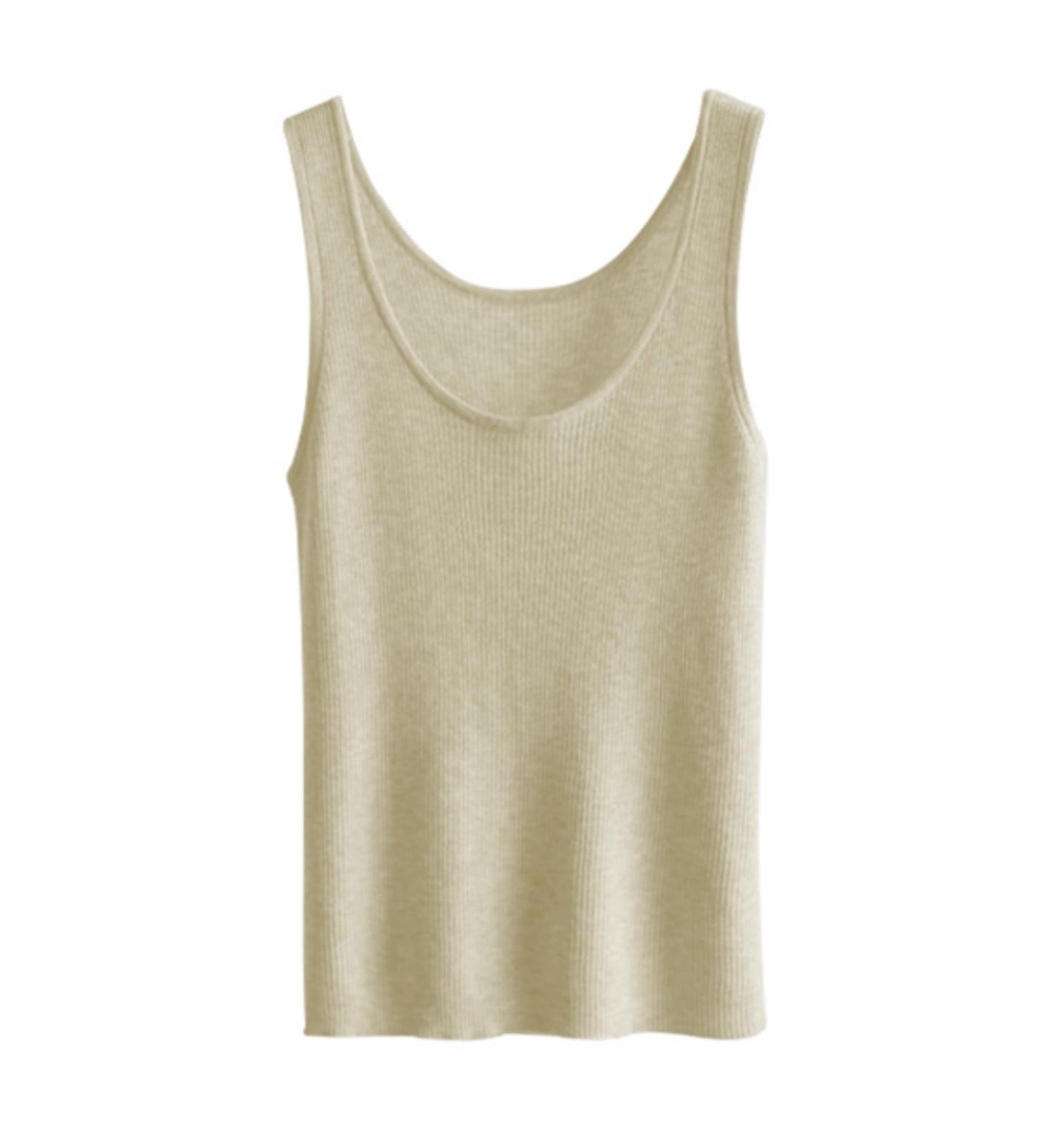 Soft Wool Knit Tank Top