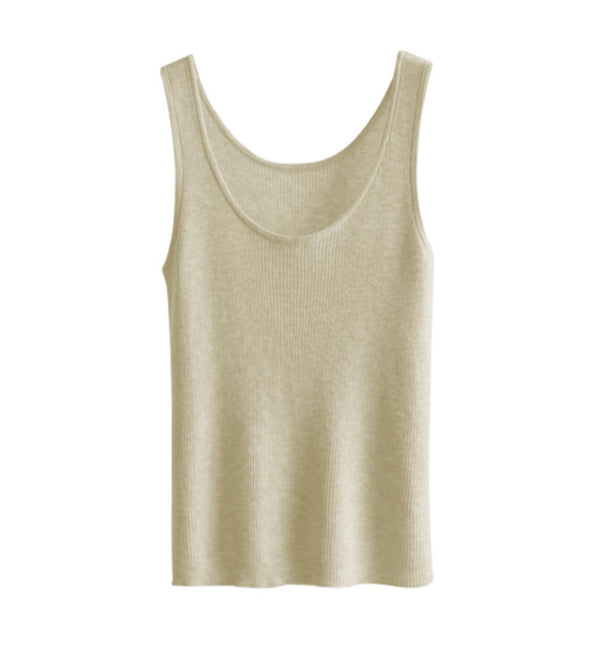 Soft Wool Knit Tank Top