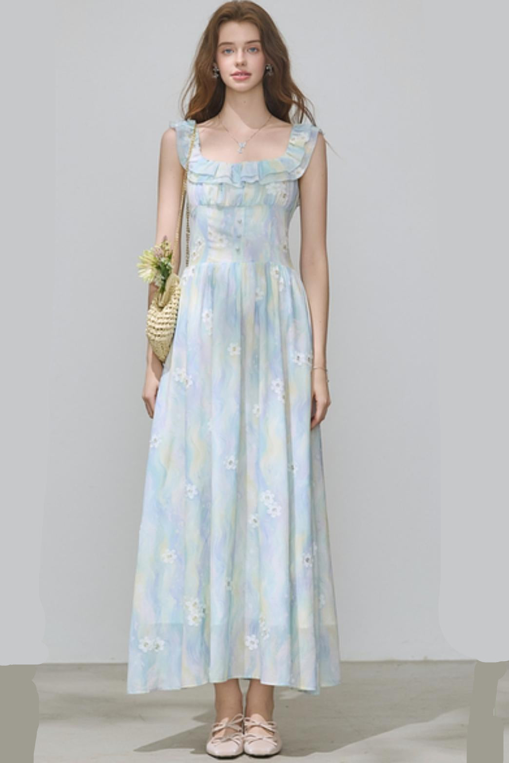 Summer Chiffon A-Line Dress