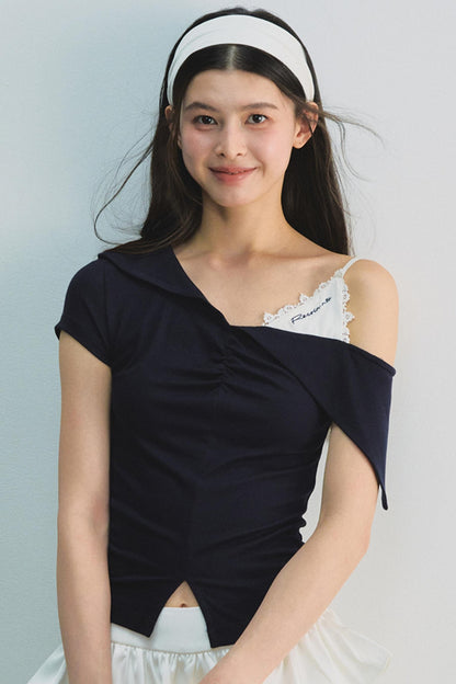 Off-Shoulder Knit Top