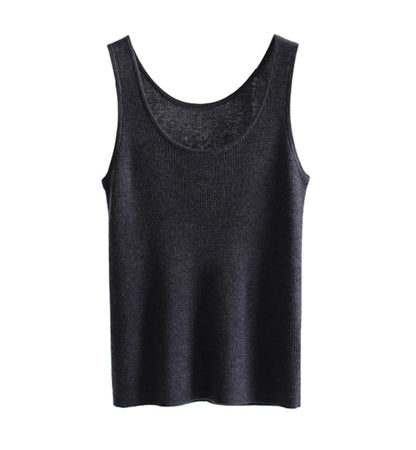 Soft Wool Knit Tank Top