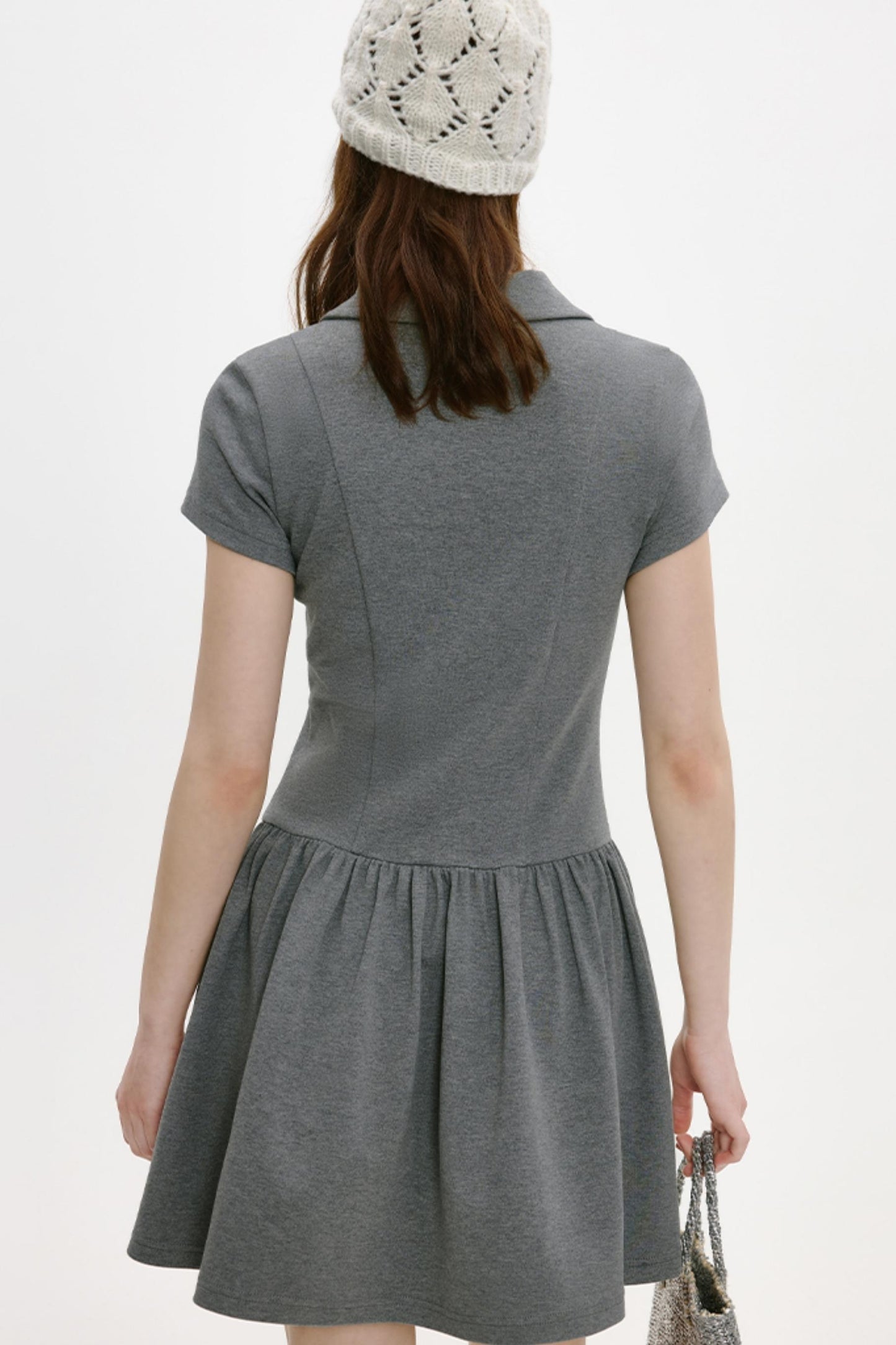 Retro A-Line Knit Dress