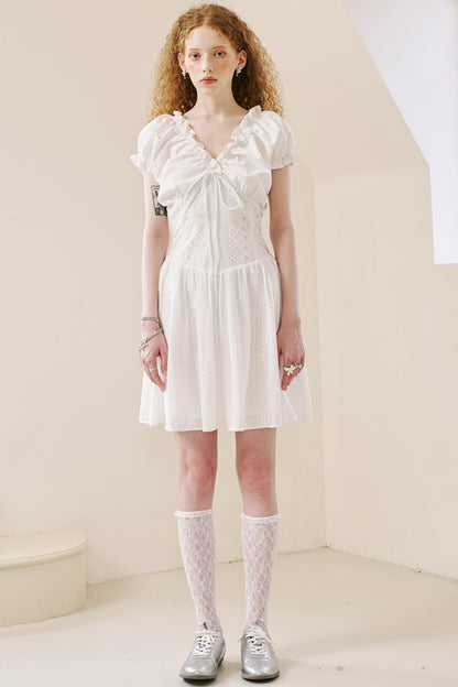 Summer Lace Peplum Dress