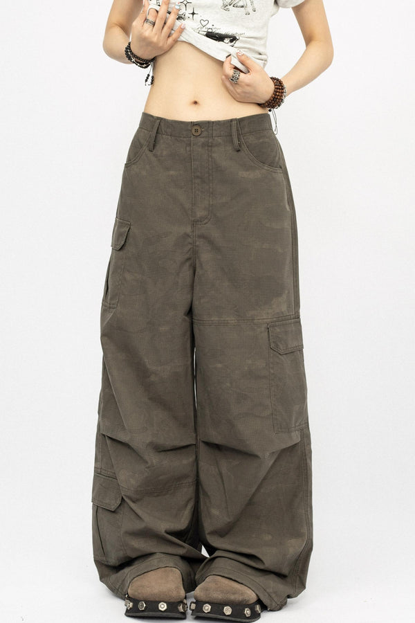 American Retro Camouflage Cargo Pants