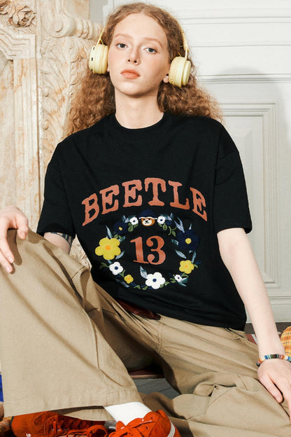 Retro Embroidered Summer Tee