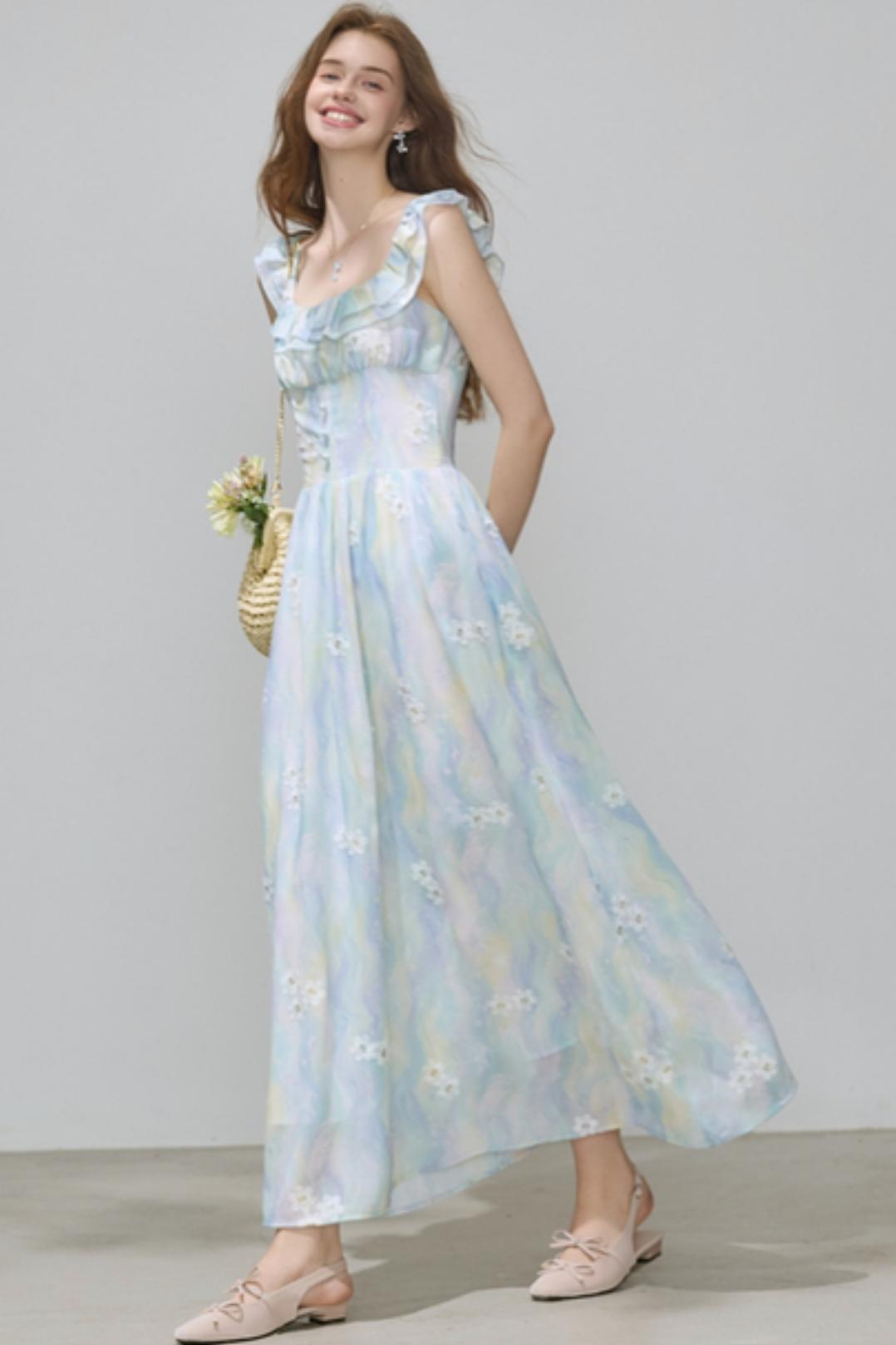 Summer Chiffon A-Line Dress