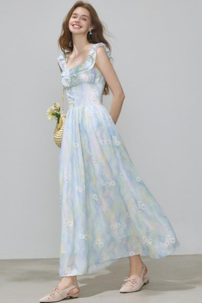 Summer Chiffon A-Line Dress