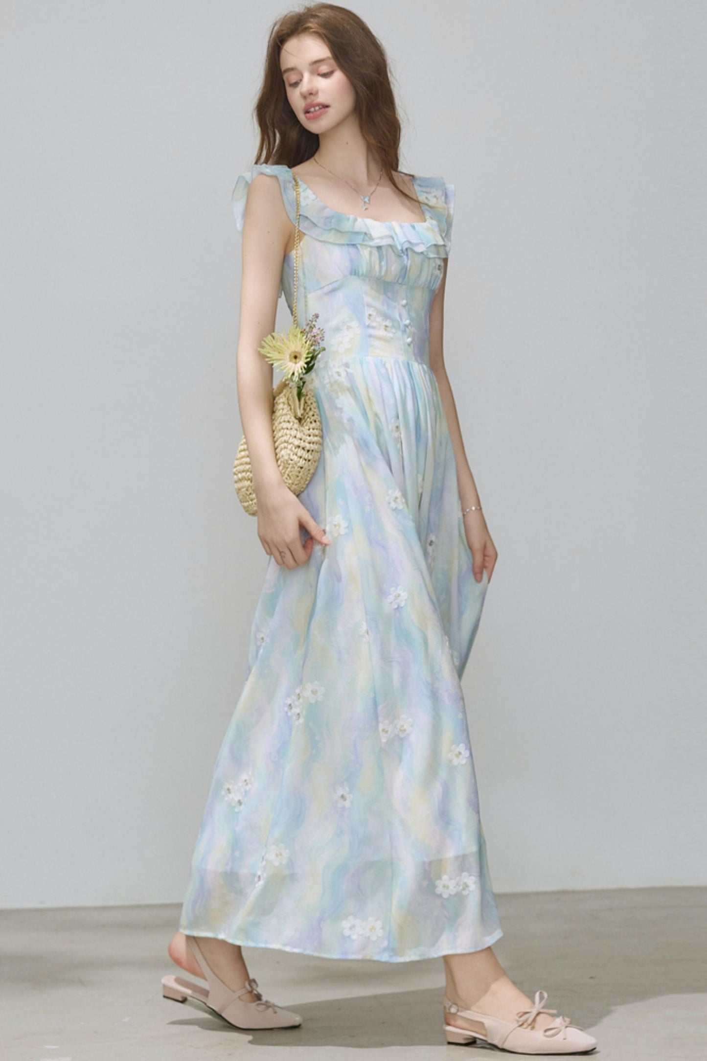 Summer Chiffon A-Line Dress