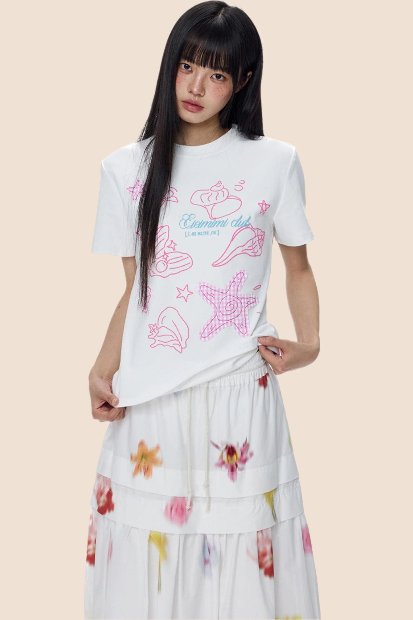 American Starfish Sweet Shoulder Tee