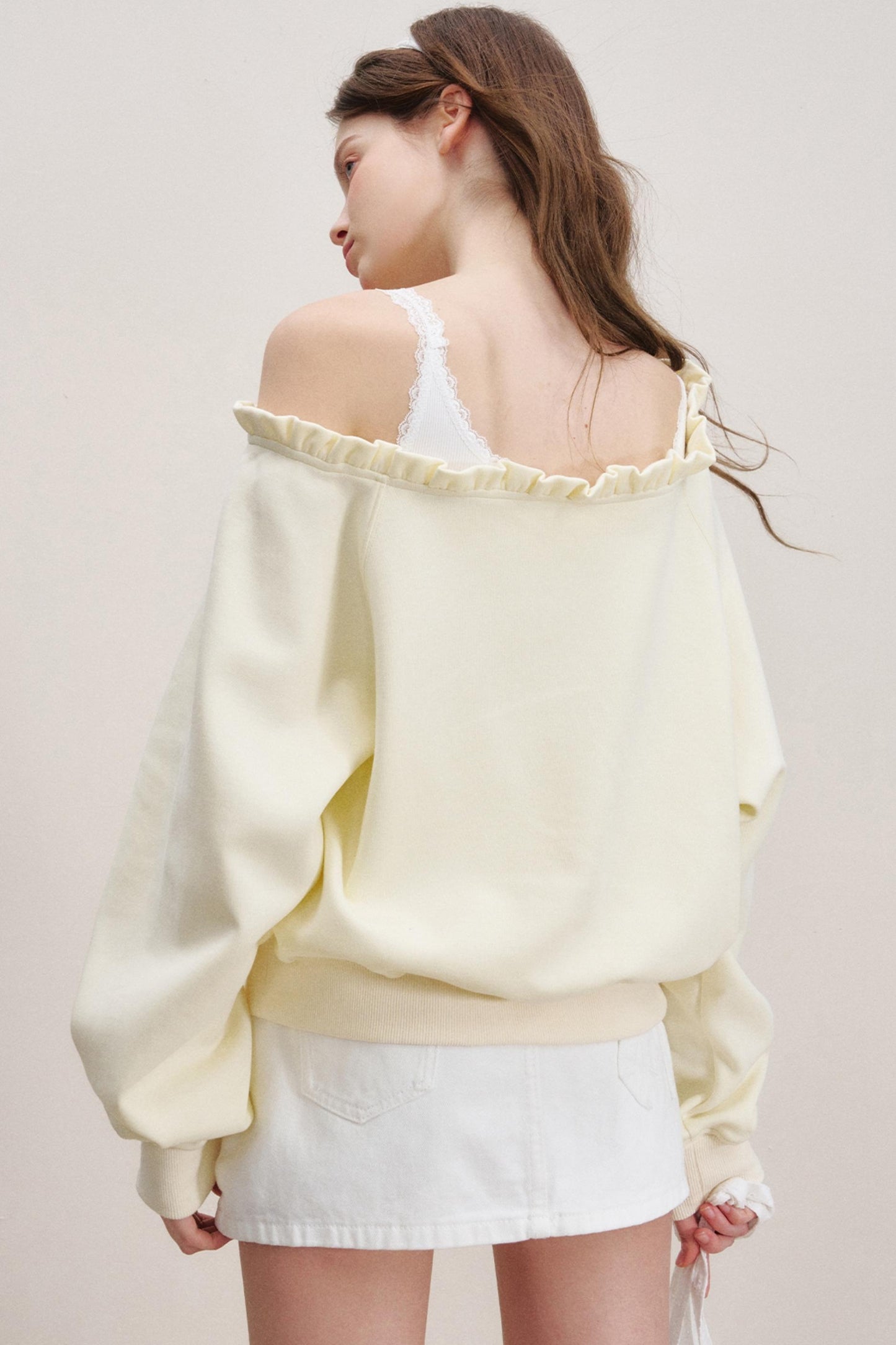 Breathing Cotton Raglan Sweatshirt