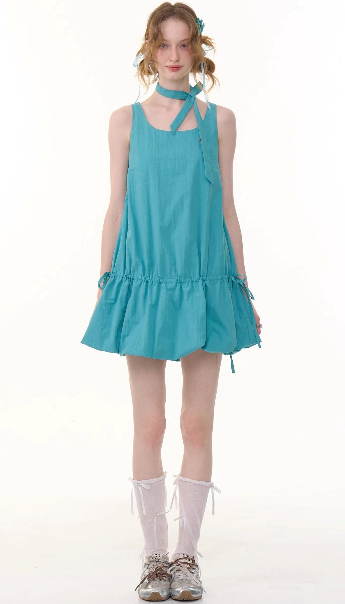 Summer Chic Tie-Waist Camisole Dress