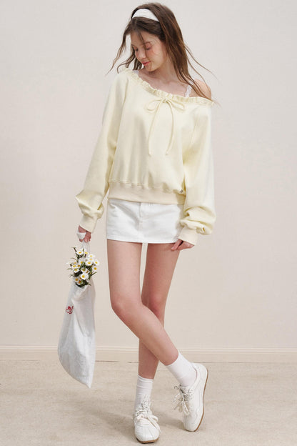 Breathing Cotton Raglan Sweatshirt