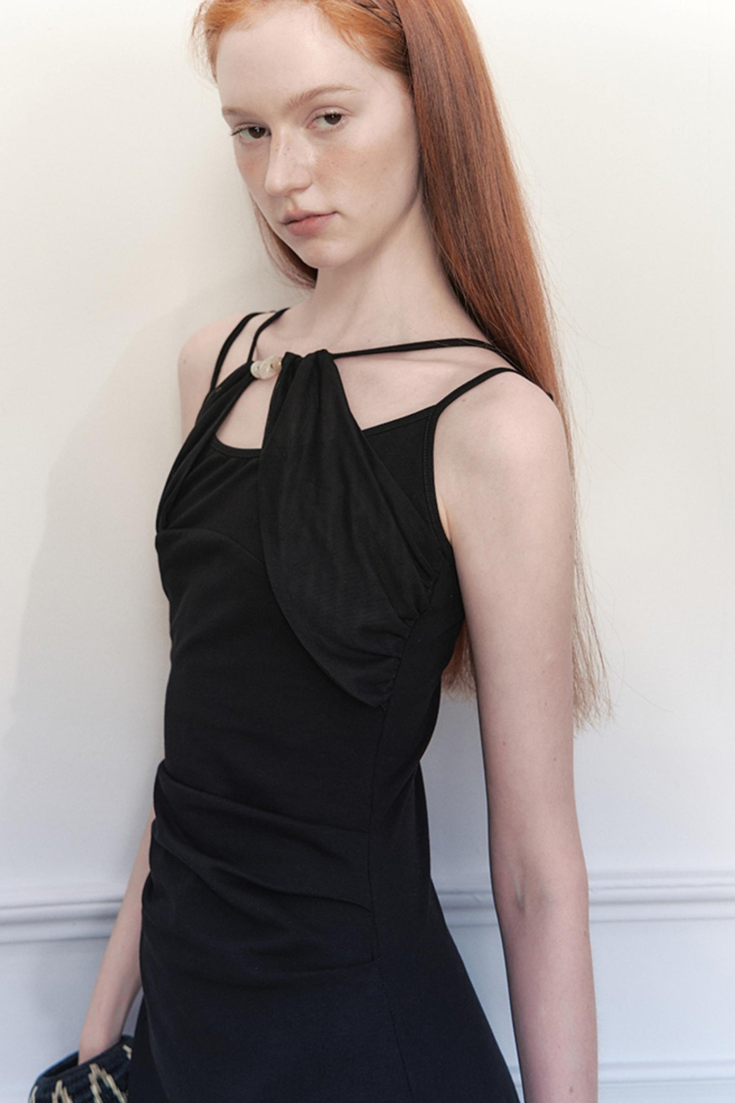 Nightshade Irregular Halter Dress