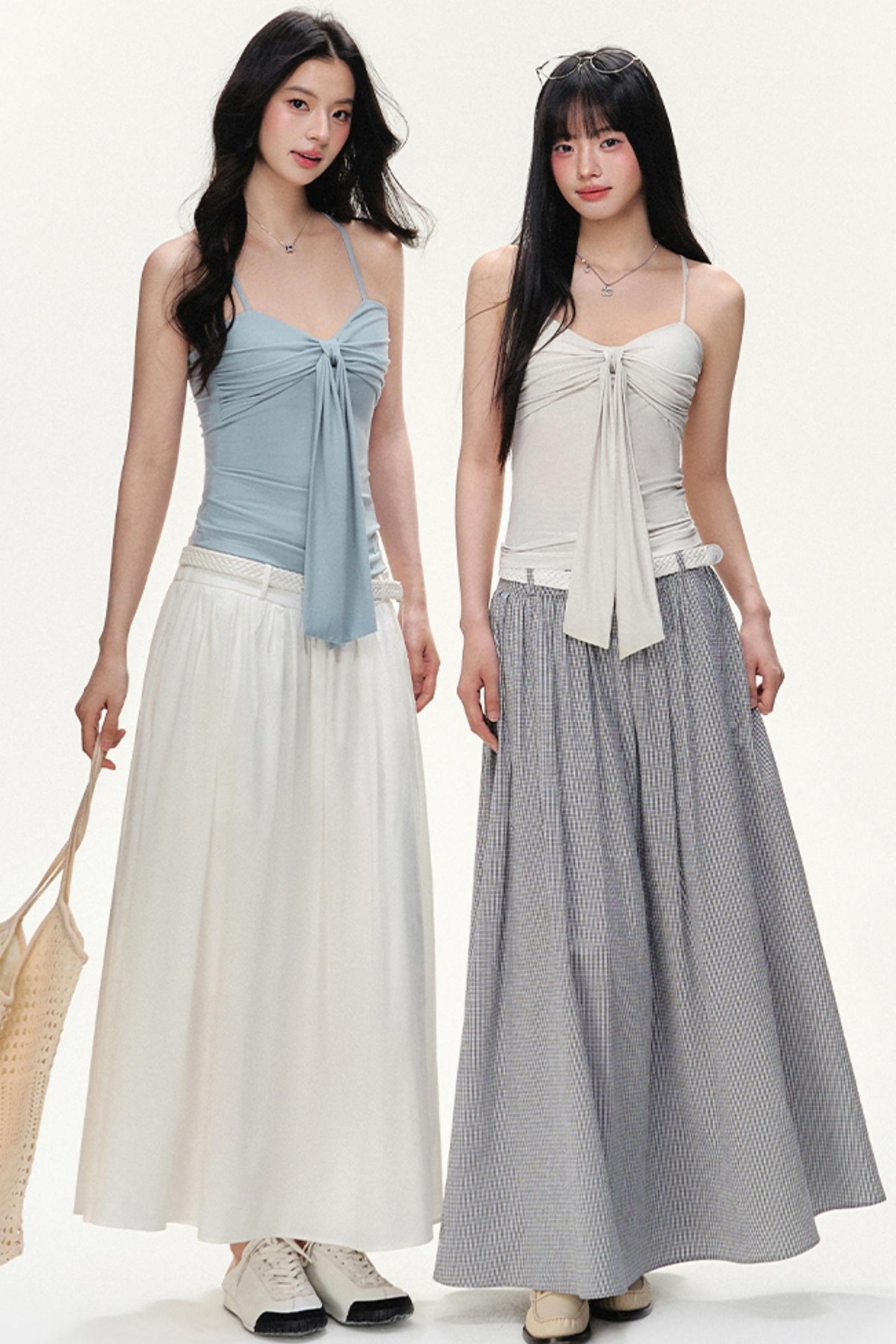 Flowy Solid Flare Skirt