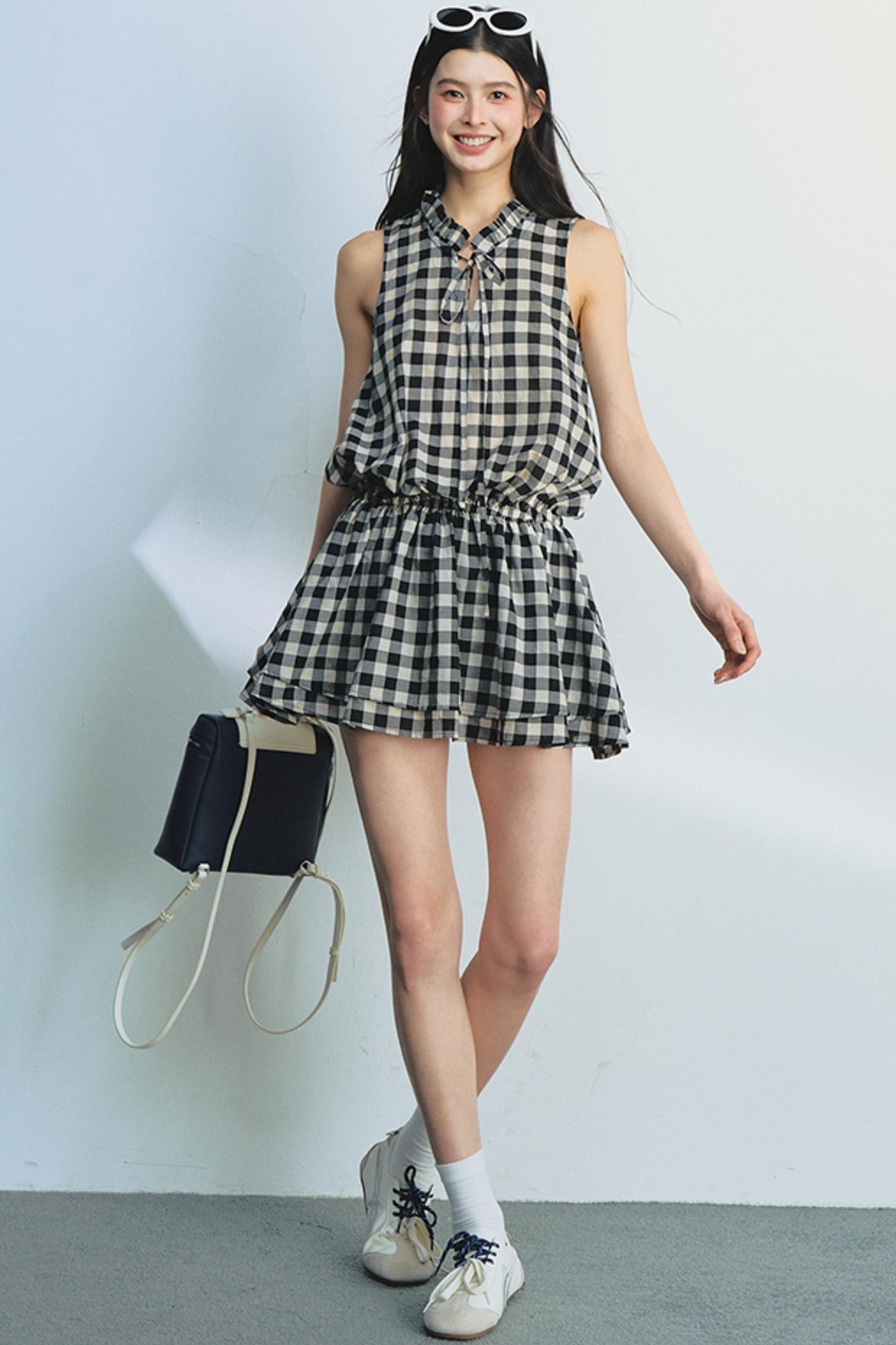 Plaid Mullet Dress