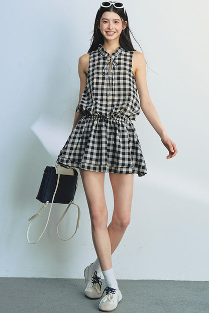 Plaid Mullet Dress