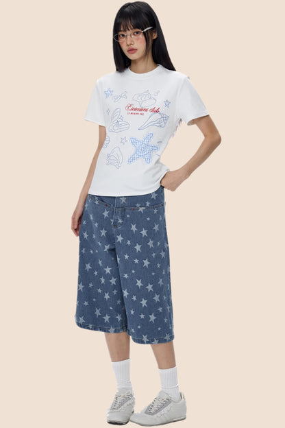 American Starfish Sweet Shoulder Tee