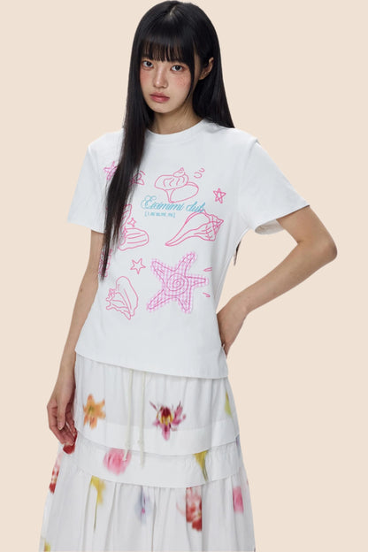 American Starfish Sweet Shoulder Tee