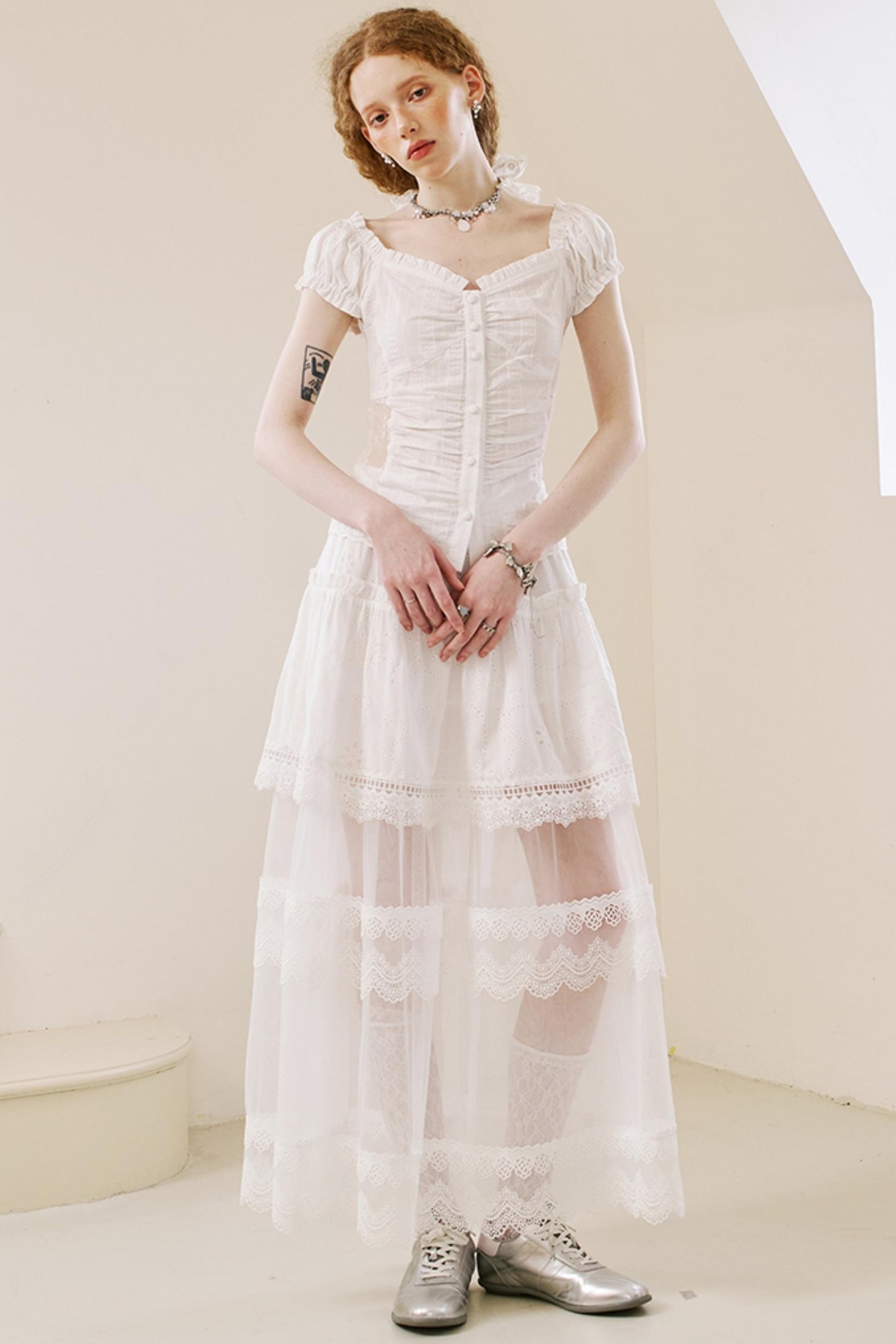 White Elegant Lace Top