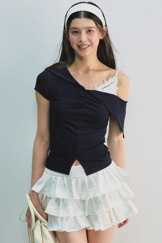 Off-Shoulder Knit Top