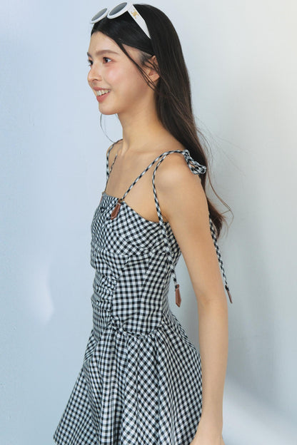 Tencel Checkered Camisole Dress