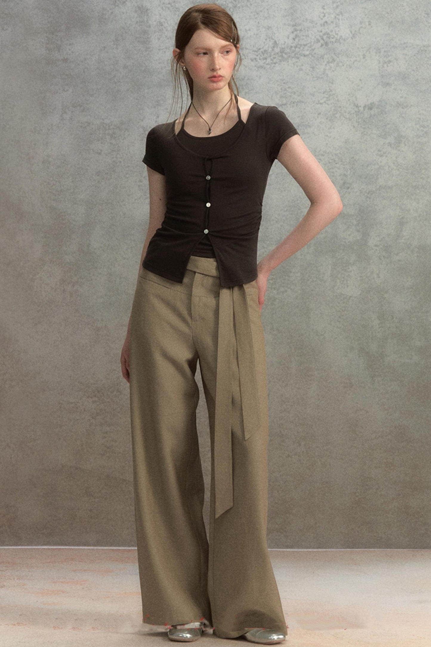 Chic Linen Wide-Leg Trousers