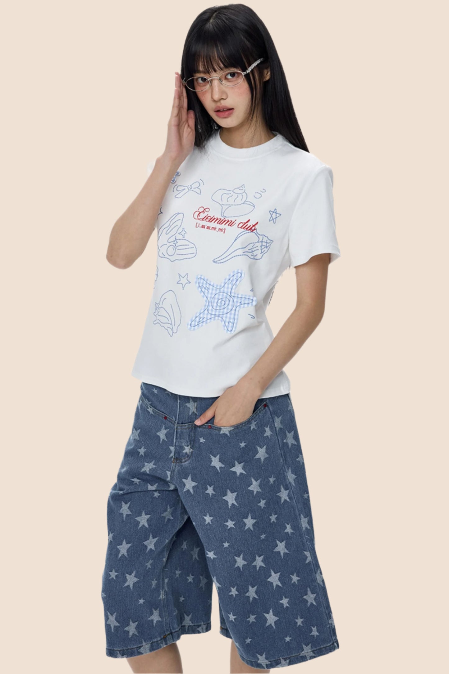American Starfish Sweet Shoulder Tee