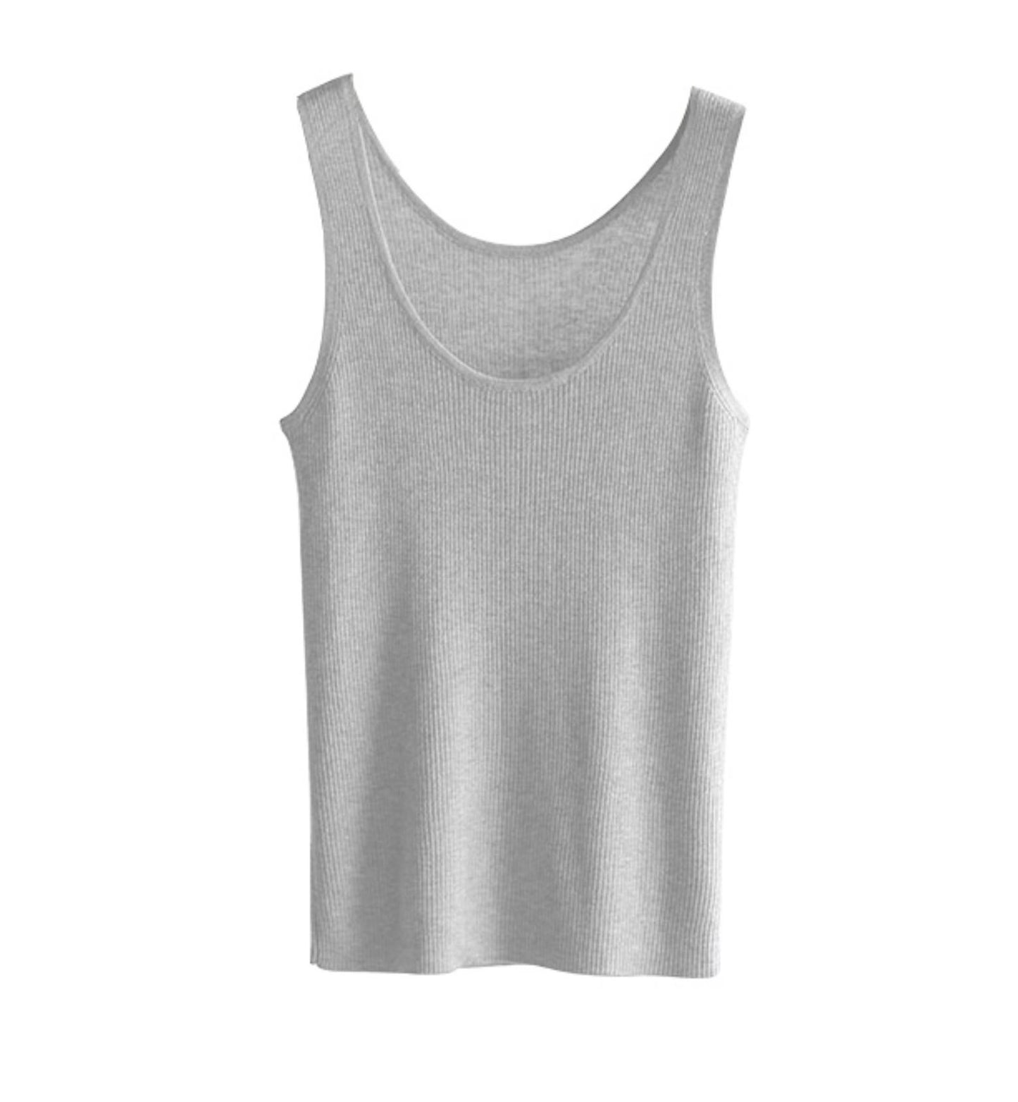 Soft Wool Knit Tank Top