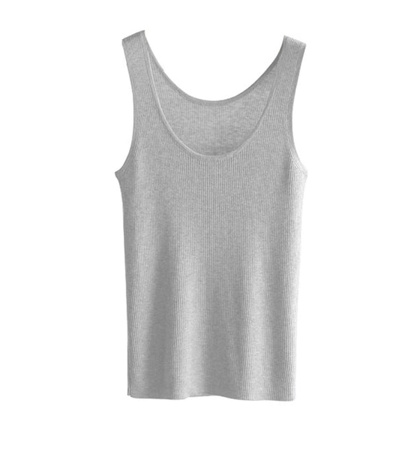 Soft Wool Knit Tank Top