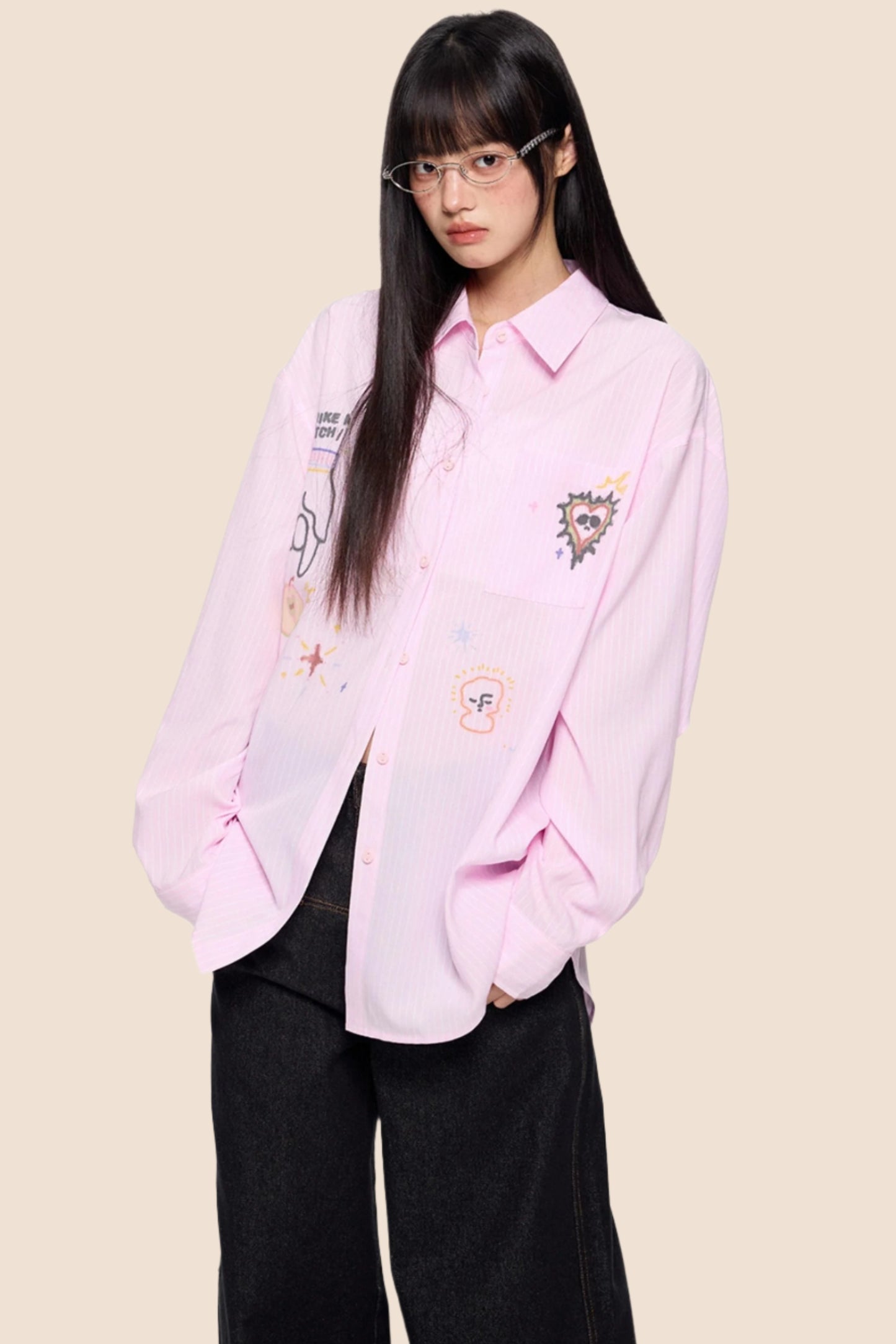 Striped Sunscreen Long Sleeve Shirt