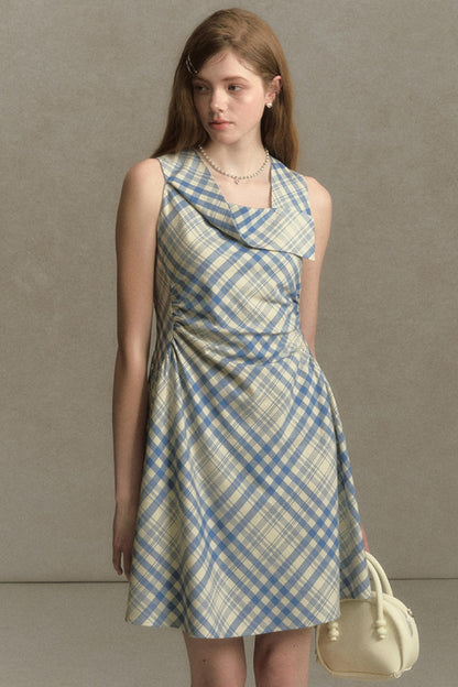Plaid Sleeveless Dress