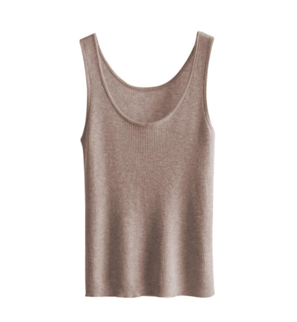 Soft Wool Knit Tank Top