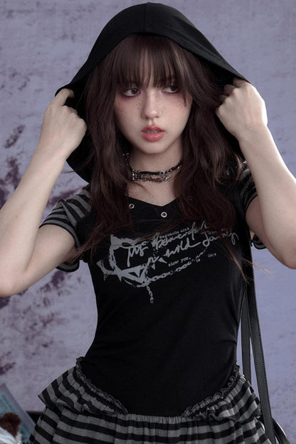 Street Punk Hooded Dress