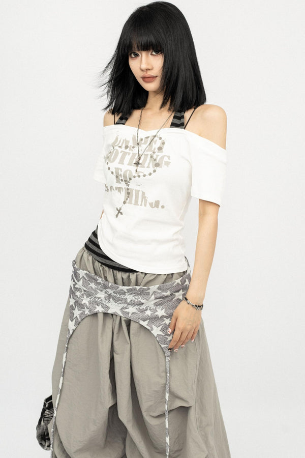 Summer Spice One-Shoulder T-Shirt