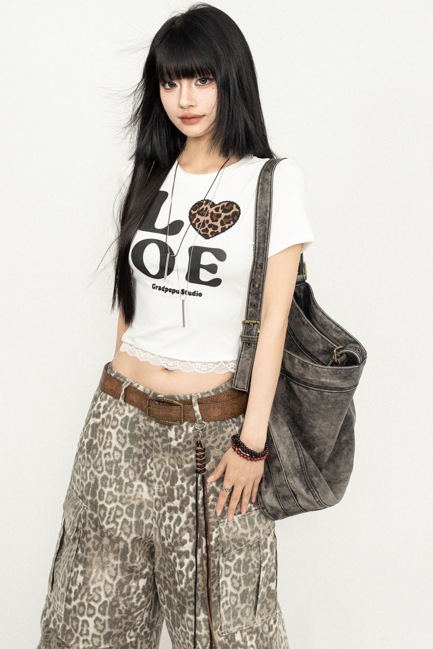 American Retro Lace Detail Tee