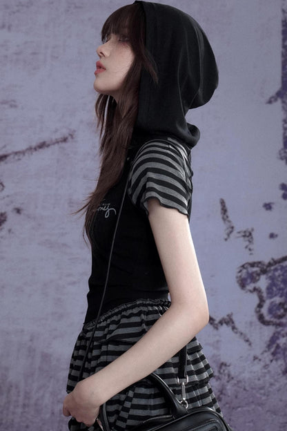 Street Punk Hooded Dress