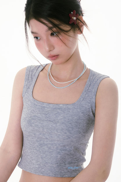 Summer U-Neck Halter Tank